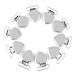 10pcs Heart Shaped Pacifier Clip Trouser Belt Clip Pants Accessories Jewelry Clip For Home Crafts