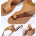 Bunion Corrector Women's Soft PU Leather Flat Sandals - Khaki (EU 35-43) | Comfortable & Therapeutic Design - Buy Online on SooperMarket.com