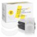 LASHVIEW 100 Pairs Eye Pads Lash Extensions, Under Eye Pads Kit for Eyelash Extension, Microfoam Eye Pads, Lash Extension Lint Free, Fit Most Eye Shape, Stick Well,Hypoallergenic,Waterproof