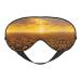 SSIMOO Sunflower Field Sunset Sea of Flowers Soft Sleep Eye Mask Female Breathable Eye Patch Perfect for Travel and Relaxation Black