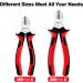 Sharp-Tec 2-Piece Wire Cutters Pliers Set - Professional Diagonal Cutting Pliers - Anti-Slip Handle - 160mm & 200mm - Side Cutters Nippers - Diagonal Pliers Set - Buy Online on SooperMarket.com