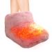 Vesone USB foot warmers |Full size thickened comfortable foot warmers soft heated slippers for home at work winter gifts pink