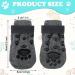 Anti Slip Dog Socks with Adjustable Strap for Indoor Traction Control - Black/Gray S (8 Pieces) - Buy Online on SooperMarket.com