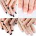 Ruarby 600x Full Cover Stick on Nail Artificial Nails French Tip False Nails Press On Nail Ballerinas False Nails for Woman MDF01 - Buy Online on SooperMarket.com