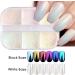 Chrome Nail Powder Nail Art Holo Powder Mirror Effect Pigment Glitter Body Face Decoration 6 Grids - Buy Online on SooperMarket.com