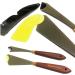 Painting Knife Set of 2 with Blender Background Brush - Palette Knives & Natural Bristle Paint Brush for Art - Straight Edge Flexible Tools (Unit 2 Brush & Pair Knives) - Buy Online on SooperMarket.com
