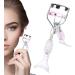 Teksome Small Eyelash Curler Small Fish Tail Shape Eye Curler with Comb Teeth Beautiful Ergonomic Portable Eyelash Tools Makeup Supplies for Girls Women Females Ladies A4 Chrome Plated With Pink Comb Pink Mermaid Hand - Buy Online on SooperMarket.com