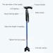 Adjustable Walking Stick Blue Smart Anti Slip Quad Cane for Seniors with Radio for Elderly LED Guide Light - Buy Online on SooperMarket.com