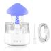 Rain Cloud Humidifier Colorful Light Raindrop Aroma Diffuser Humidifiers with 7 Color Changing Lights and Water Drop Sound for Home Desk Bedside(white 2)