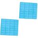 NUOBESTY Chocolate Candy Molds Chocolate Molds 2pcs Mold Silica Gel 3D Chocolate Candies Self Made Resin Molds Dominoes Resin Moulds Bluex2pcs 20.5X8.5X0.8CMx2pcs