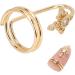 Women Finger Nail Ring Fashionable Fingernail Rings Nail Art Accessory for Parties and Daily Life (3057 gold) - Buy Online on SooperMarket.com