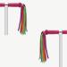 ABSOAR Cycling Colorful Bike Streamers Girls Boys Kids Bicycle Tassel Ribbon Handlebar Scooter Streamer 2 Pairs 18 Bands Rainbow*2