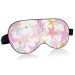 Haskirky Light Blocking Eye Mask Breathable and Adjustable Adult Men and Women Travel on Business Trips Yoga Meditation Light Smooth Comfortable Eye Mask Office Deep Sleep Goodies Watercolor Pink S