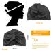 Mulberry Silk Hair Wrap for Sleeping | Double-Sided Sleep Cap | Silk Bonnet for Curly Hair | Black - Buy Online on SooperMarket.com