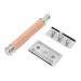 Buy Safety Manual Razor - Men's Double Edge Beard Shaver Handle with Base (No Blade) - Premium Quality for Precision Shaving - Buy Online on SooperMarket.com
