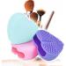 Makeup Brush Silicone Heart-Shaped Makeup Brush Cleaning Brush Heart-Shaped Egg Brush Cleaning Tool Beauty Brush(Green) - Buy Online on SooperMarket.com