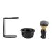 Premium 3-in-1 Shaving Brush and Bowl Set for Men - Professional Shaving Set with Stand Holder - Buy Online on SooperMarket.com