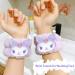 Kawaii Purple Spa Headband and Wristband Set for Women and Girls - Soft Skincare and Makeup Hairband for Face Washing, Bath, Shower, and Beauty - Buy Online on SooperMarket.com