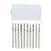 Stainless Steel Manicure Tools 30 Holes Nail Drill Bits Multi Shape Nail Grinding Heads Set with Dustproof Organizer Professional Remove Gel Nail Drill Bits for Manicure Pedicure Home Salon Use