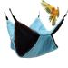 Bird Nest Double Layer Hanging Hammock Bed Toy for Parrot Parakeet Cockatiel Conure Cockatoo African Grey Amazon Lovebird Finch Budgie Hamster Rat Gerbils Chinchilla Cage Perch Blue