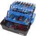 Flambeau Outdoors 6383FB 3-Tray Classic Tackle Box - Portable Organizer Frost Blue/Black - Buy Online on SooperMarket.com