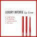 KISS New York Luxury Intense Lip Liner 3PCS Set - Long-Lasting & Creamy Retractable Lip Liner in Bright Red - Easy to Use Formula for Lasting Color - Buy Online on SooperMarket.com