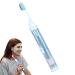 VISIBLURRY travel toothbr stern set - foldable tooth cleaning set wearable |Comfortable travel toothbrush soft good gift for excursions camping business trips R-E 1 piece (1 Pack)