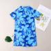 PythJooh Baby Boy Swimsuit Rash Guard Shark Print One Piece Swimwear - Blue Shark (1-2 Years) - Buy Online on SooperMarket.com