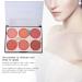 6 Colors Rouge Palette - Long-lasting Waterproof Blush for All Occasions | Multi-functional Face Make-Up | No Irritation Blush 1 Piece - Buy Online on SooperMarket.com