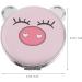 Minkissy Double-Sided Handheld Pig Compact Makeup Mirror for Women Girls - Travel and Bag Handbag Mirror - Creative and Stylish (Style 2) - Buy Online on SooperMarket.com