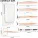 Precision Eyebrow Tweezers Set Pack of 6 - Rose Gold Tweezers Scissors Brush Kit for Women - Facial Hair Removal and Ingrown Hair - Includes Leather Case - Perfect Gift Item - Buy Online on SooperMarket.com