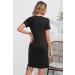 Sosolism 4 in 1 Maternity Nursing Dress - Short Sleeve Side Drawstring, XXL Black - Buy Online on SooperMarket.com