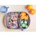Kiddobloom Children Stainless Steel Divided Plates (2 pc) - Fun Frog Design for Mess-Free Mealtime - Buy Online on SooperMarket.com