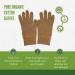 Organic Cotton Gloves best for Eczema Psoriasis Fibromyalgia (Large to Extra Large) - Buy Online on SooperMarket.com