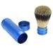 Hilitand Portable Beard Brush & Blue Shaving Brush for Men - Travel-Friendly Aluminum Facial Foam Shaving Brush & Mustache Scissors - Buy Online on SooperMarket.com