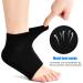 Naapesi Gel Heel Socks - Moisturizing Foot Care Spa Socks for Dry Cracks & Plantar Fasciitis - Open Toe Soft & Ventilated Black - Buy Online on SooperMarket.com