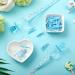 48 Pieces Baby Shower Decorations 24 Plastic Pacifiers and 24 Mini Clothes Pins Transparent Baby Showers Pacifiers Necklace Baby Girl Boy Pacifier Necklace for Party Favor Plastic Clothespins (Blue) - Buy Online on SooperMarket.com