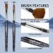 Lofuanna 3PCS Nail Acrylic Brushes Set - Size 10 12 14 | Professional Nail Art Drawing Brushes for Acrylic Application | Ideal for Nail Extension, Acrylic Powder Manicure | DIY at Home Salon - Buy Online on SooperMarket.com