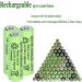 8 Packs Solar Lights AA Batteries - 300mAh 1.2V Ni-MH Rechargeable for Outdoor String & Pathway Lights - Buy Online on SooperMarket.com