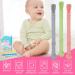 Meartchy Teething Tubes - 6 Pack Silicone Chew Straws for Babies 0-6 and 6-12 Months - Buy Online on SooperMarket.com