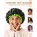 Mikimini Black Small Shower Cap for Kids - Double Layer Waterproof Bathing Hair Cap with Reusable PEVA Lining - Cute & Stretchy Shower Hat - Buy Online on SooperMarket.com
