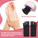 WLLHYF Anti UV Gel Nail Gloves - Fingerless Sun Protection Gloves 22cm-Black - Buy Online on SooperMarket.com