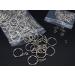 100 Pack 1 Inch Split Round Keychain Rings with Chain - Bulk Key Rings for Jewelry Making and Crafts - Buy Online on SooperMarket.com