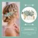 Healeved Crystal Flower Wedding Hair Comb - Hair Combs Hair Accessories for Women Green Bridesmaid Bridal Hair Accessories for Wedding Prom Birthday Party - Hair Accessories Wedding Guest - Buy Online on SooperMarket.com