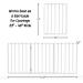 Petmaker 24-Inch White Wooden Indoor Dog Gate - Freestanding Accordion Style Fence for Doorways, Stairs or House - Buy Online on SooperMarket.com