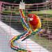 Bird Rope Spiral Perch - Ideal Climbing Rope for Parrots Budgies Cockatiels & Parakeets | 80cm with Metal Nut - Buy Online on SooperMarket.com