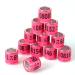 100PCs multicolor aluminum pigeon leg rings Tauben leg rings identify tapes plastic with 2024 DV training identify birds footring rose red