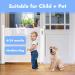 Papablic Retractable Baby Gate | Auto Lock Safety Gate for Baby & Pet | 34 Tall Extends to 54 Wide | Extra Wide Dog Gate for Indoor Outdoor Stairs | White - Buy Online on SooperMarket.com