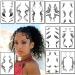Bangs Tattoo Sticker Set - Waterproof Fake Fringe Hair Edge Stickers for Women & Girls - Natural Fashion Look - 10 Styles - Novelty Wig Beauty DIY - Includes 10 Sheets of Temporary Tattoos - Buy Online on SooperMarket.com
