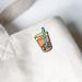 On Point Pins Boba Bubble Thai Tea Tapioca Pearl Milk Tea Brooch Badge Enamel Lapel Pin - Buy Online on SooperMarket.com